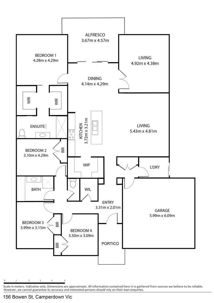 Floorplan of Homely house listing, 156 Bowen Street, Camperdown VIC 3260
