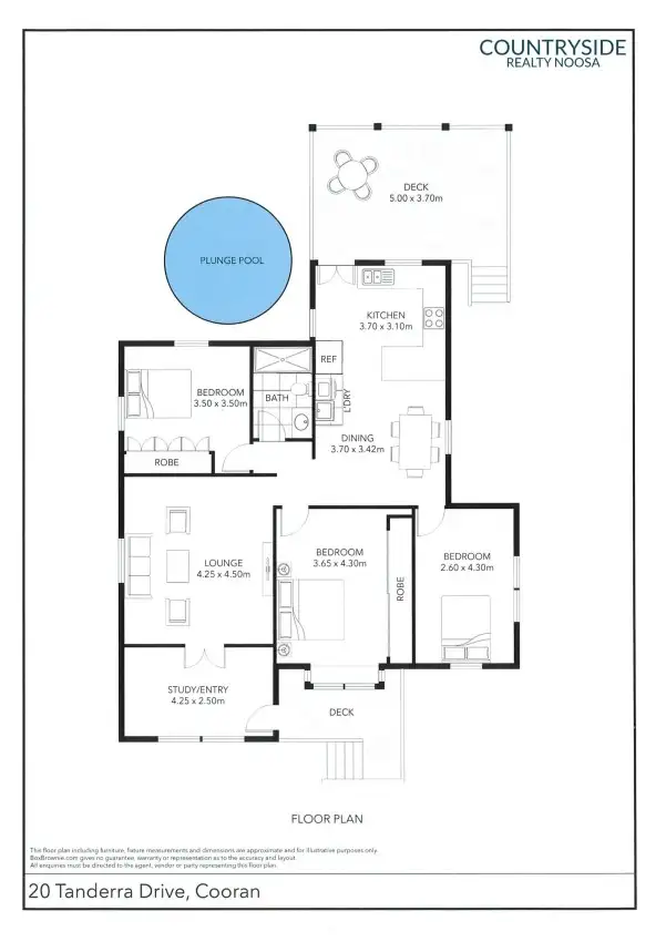 Floorplan of Homely house listing, 20 Tanderra Drive, Cooran QLD 4569