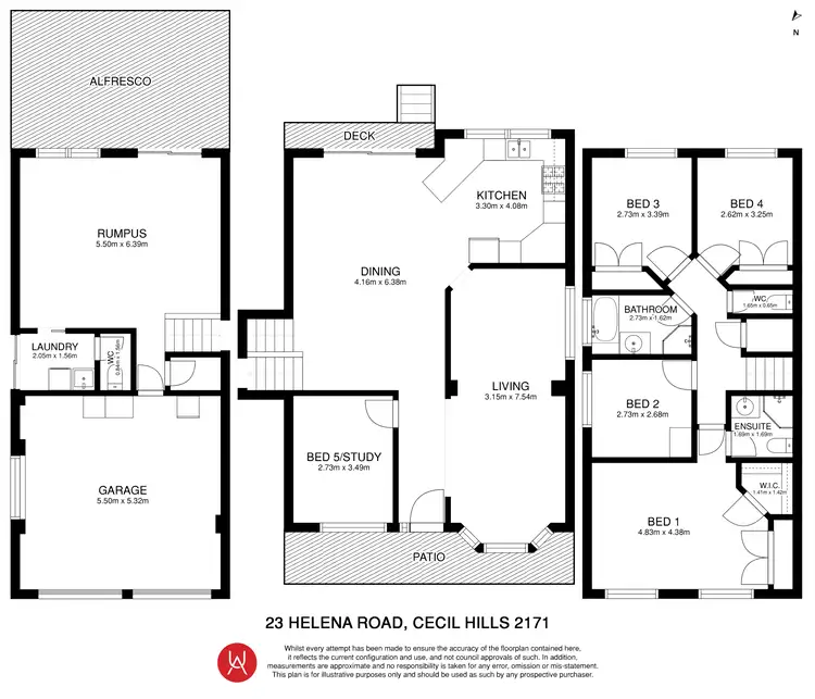 Floorplan of Homely house listing, 23 Helena Road, Cecil Hills NSW 2171