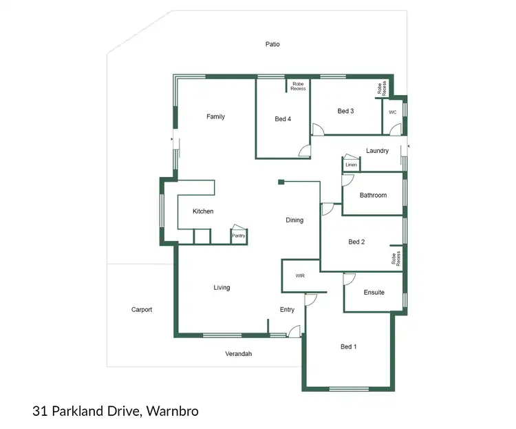 Floorplan of Homely house listing, 31 Parkland Drive, Warnbro WA 6169