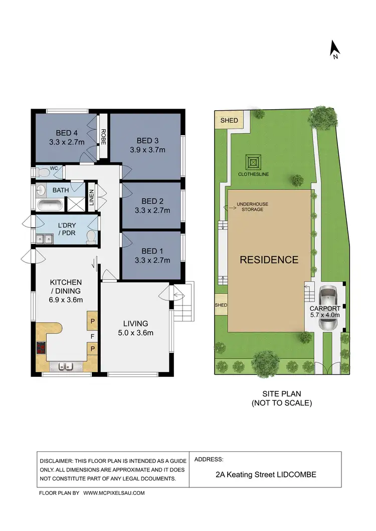Floorplan of Homely house listing, 2A Keating Street, Lidcombe NSW 2141