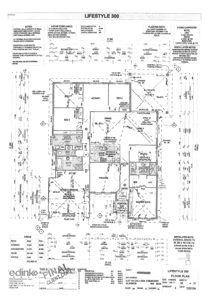 Floorplan of Homely house listing, 32 Callosa Crescent, Alkimos WA 6038