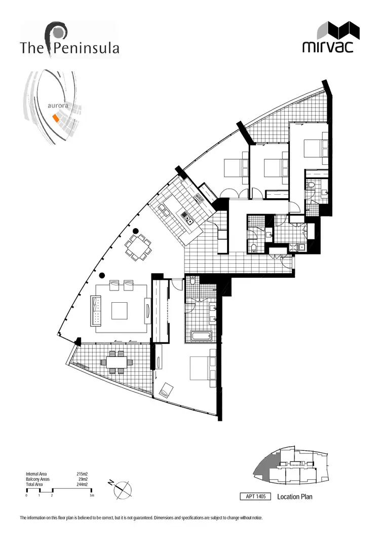 Floorplan of Homely apartment listing, 1405/96 Bow River Crescent, Burswood WA 6100
