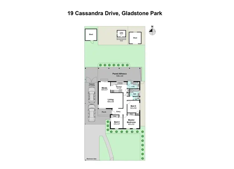 Floorplan of Homely house listing, 19 Cassandra Drive, Gladstone Park VIC 3043