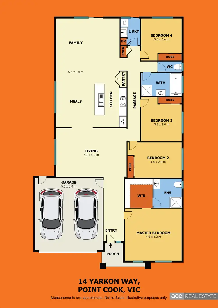 Floorplan of Homely house listing, 14 Yarkon Way, Point Cook VIC 3030