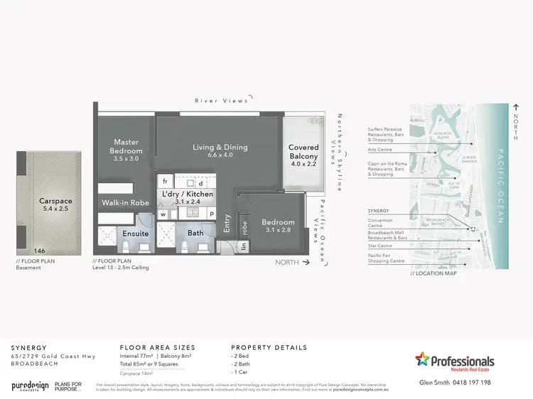 Floorplan of Homely unit listing, 65/2729 Gold Coast Highway, Broadbeach QLD 4218
