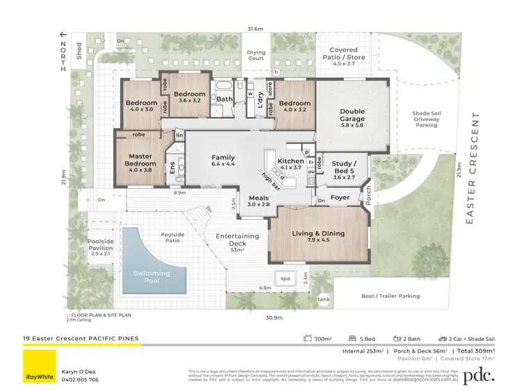 Floorplan of Homely house listing, 19 Easter Crescent, Pacific Pines QLD 4211