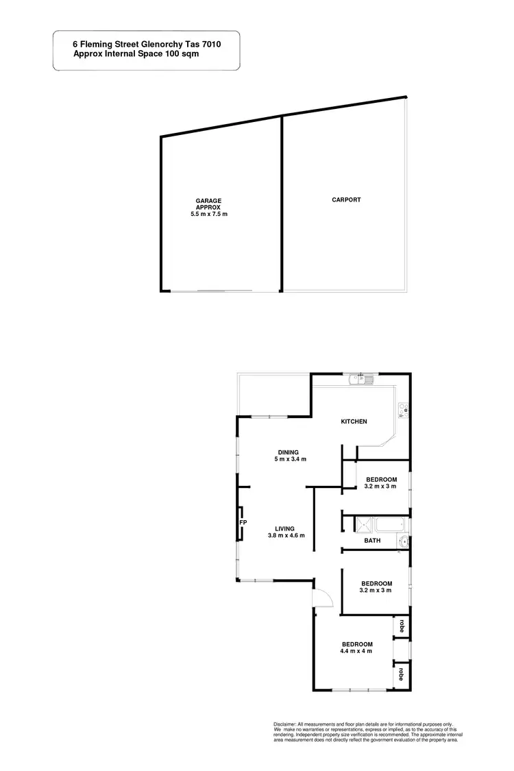 Floorplan of Homely house listing, 6 Fleming Street, Glenorchy TAS 7010