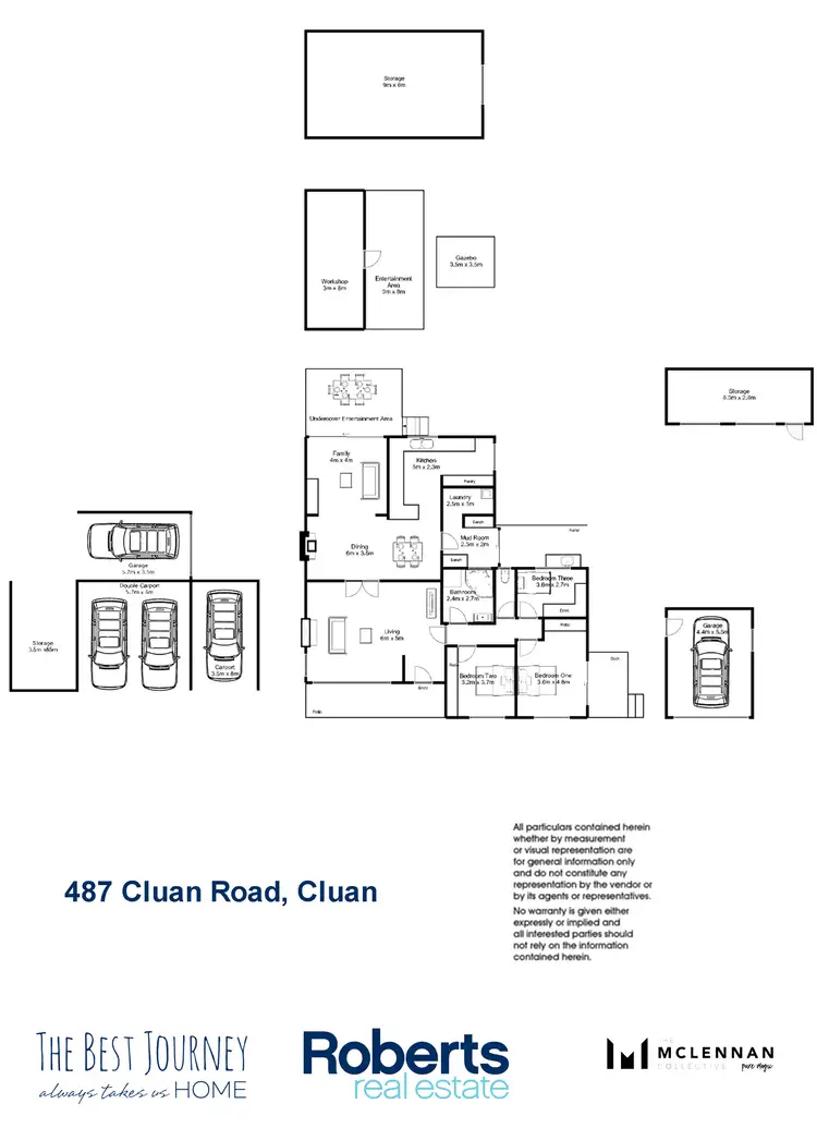 Floorplan of Homely house listing, 487 Cluan Road, Cluan TAS 7303