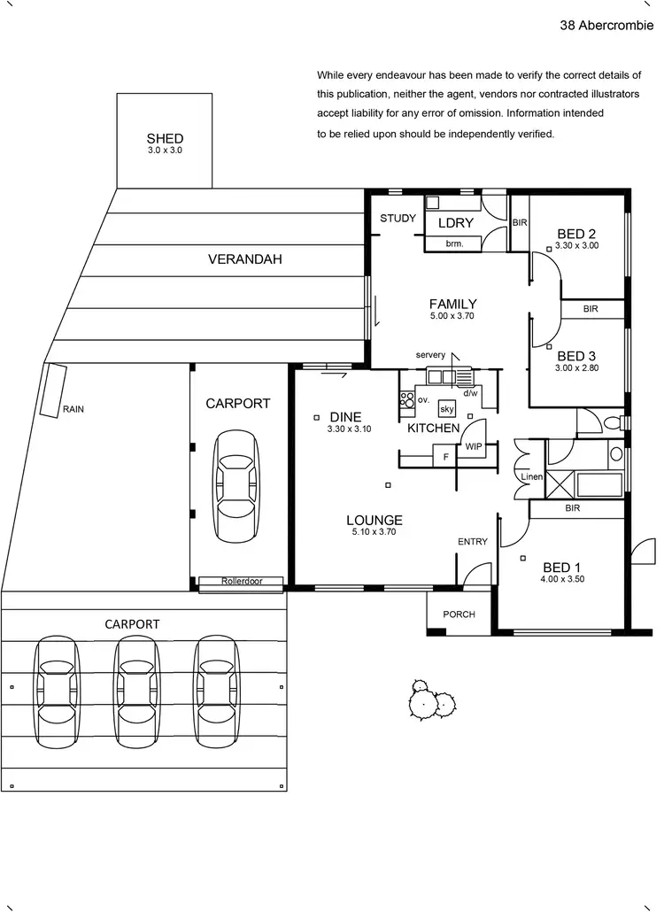 Floorplan of Homely house listing, 38 Abercrombie Crescent, St Agnes SA 5097