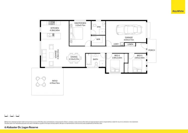 Floorplan of Homely house listing, 6 Alabaster Drive, Logan Reserve QLD 4133