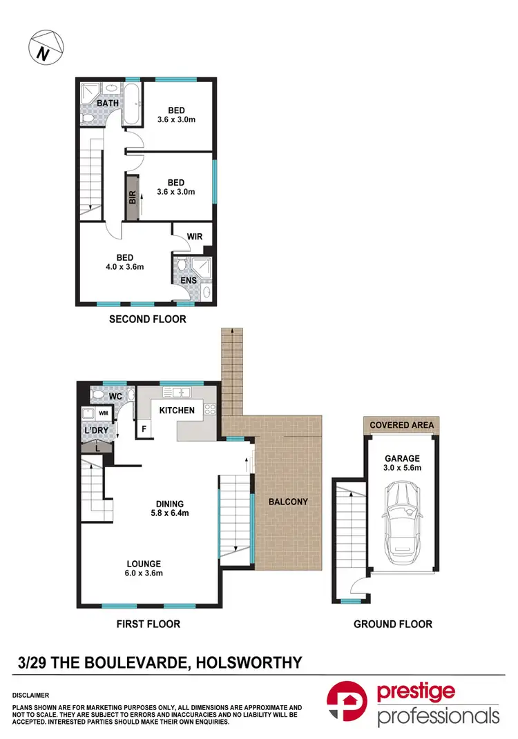 Floorplan of Homely townhouse listing, 3/29 The Boulevarde, Holsworthy NSW 2173