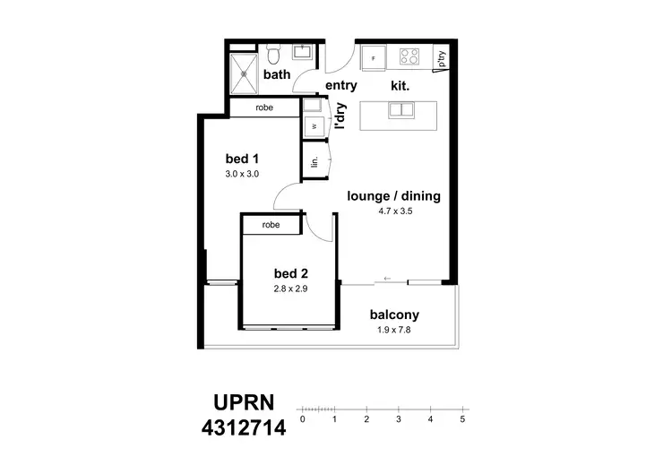 Floorplan of Homely unit listing, Address available on request