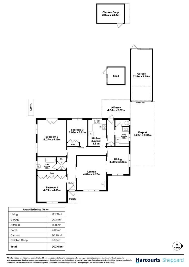 Floorplan of Homely house listing, 13 Rainsford Avenue, Croydon Park SA 5008