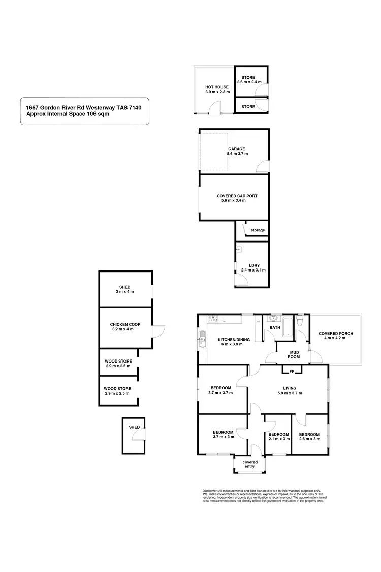 Floorplan of Homely house listing, 1667 Gordon River Road, Westerway TAS 7140