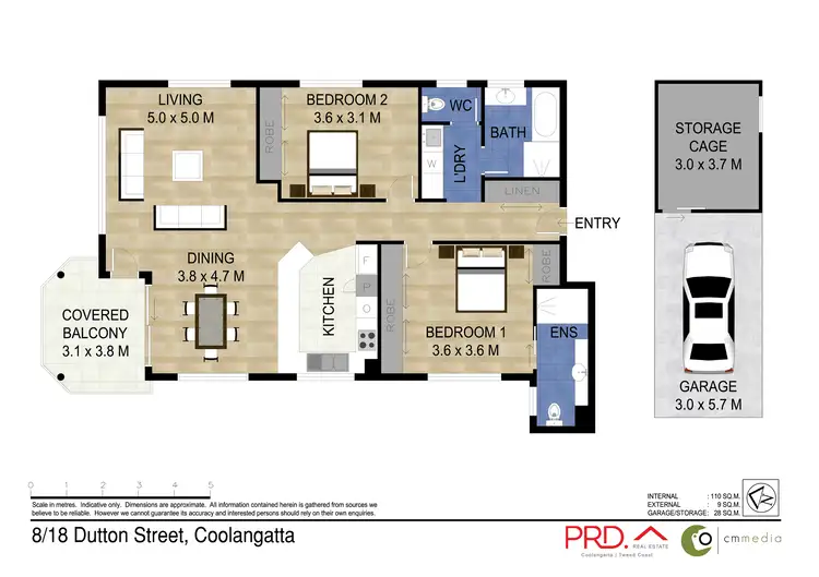 Floorplan of Homely unit listing, 8/18 Dutton Street, Coolangatta QLD 4225