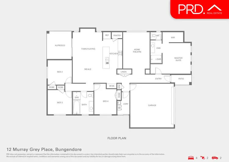 Floorplan of Homely house listing, 12 Murray Grey Pl, Bungendore NSW 2621