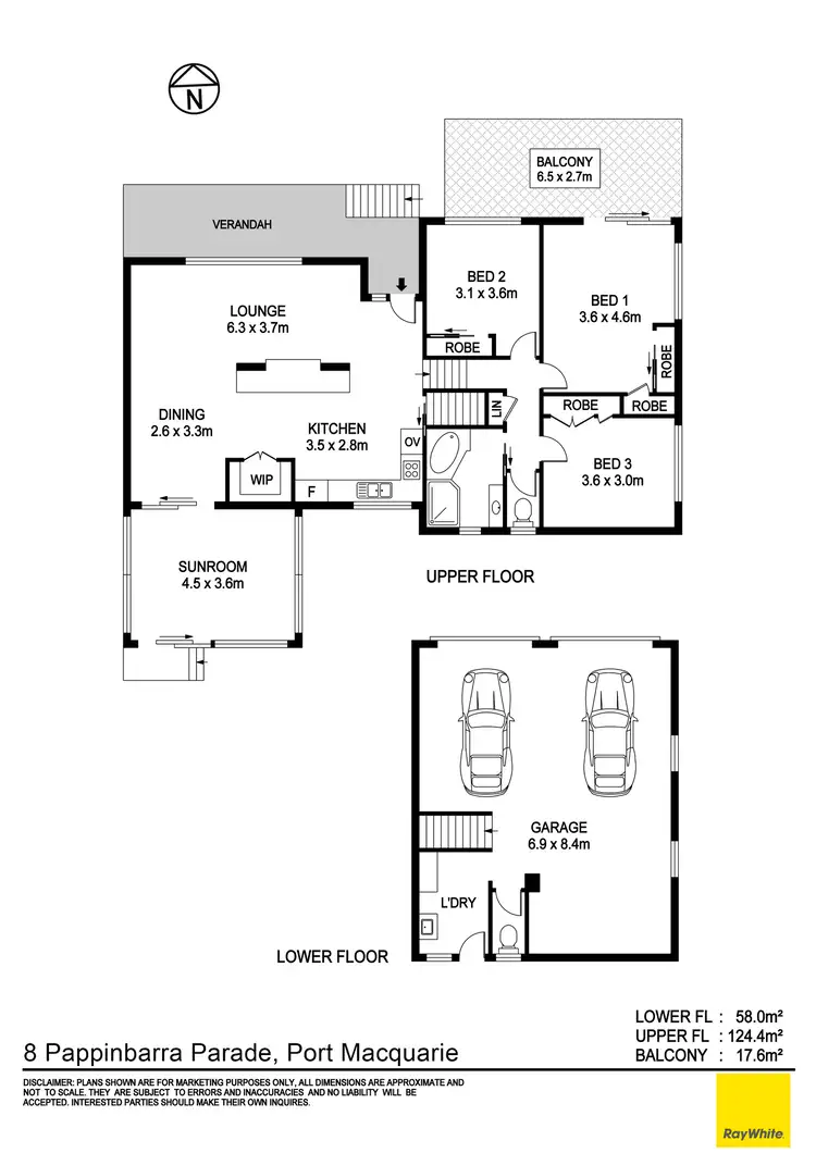 Floorplan of Homely house listing, 8 Pappinbarra Parade, Port Macquarie NSW 2444