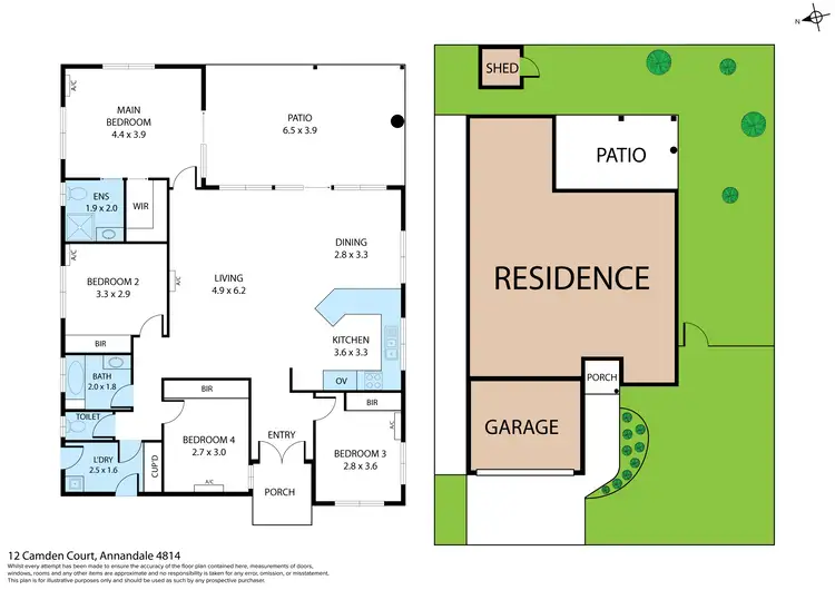 Floorplan of Homely house listing, 12 Camden Court, Annandale QLD 4814