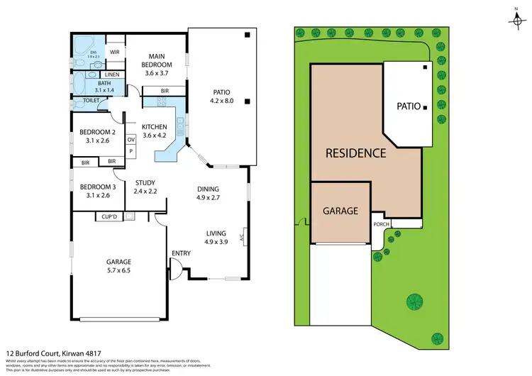 Floorplan of Homely house listing, 12 Burford Court, Kirwan QLD 4817