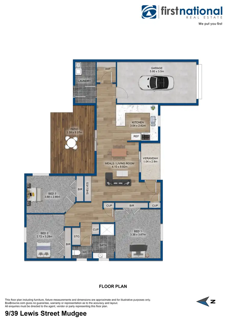 Floorplan of Homely unit listing, 9/39 Lewis Street, Mudgee NSW 2850