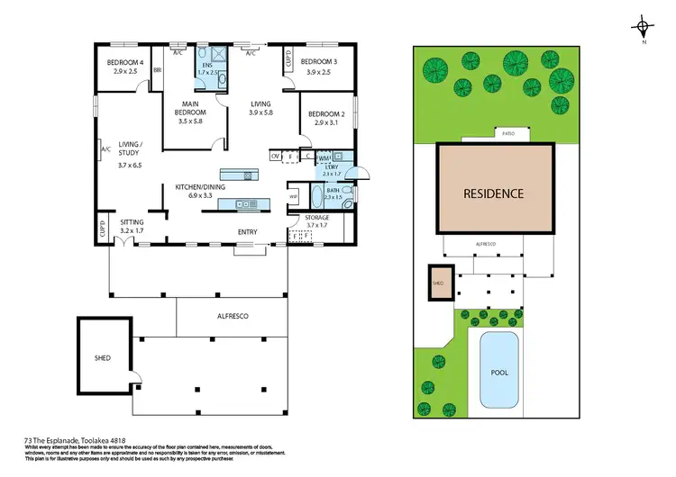 Floorplan of Homely house listing, 73 The Esplanade, Toolakea QLD 4818