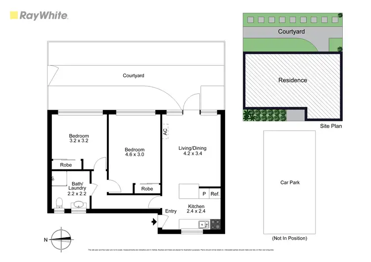Floorplan of Homely apartment listing, 2/44 Cedric Street, Mordialloc VIC 3195
