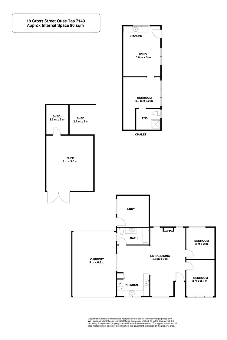Floorplan of Homely house listing, 18 Cross Street, Ouse TAS 7140