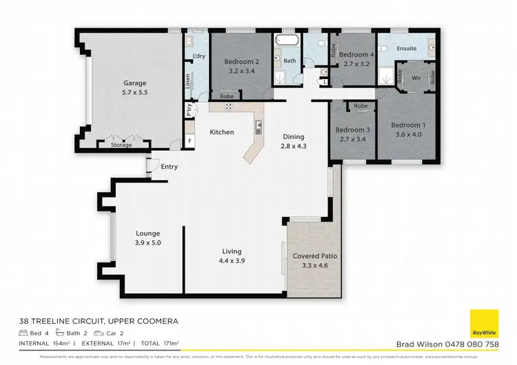 Floorplan of Homely house listing, 38 Treeline Circuit, Upper Coomera QLD 4209