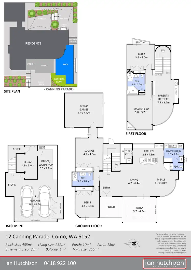 Floorplan of Homely house listing, 12 Canning Parade, Como WA 6152