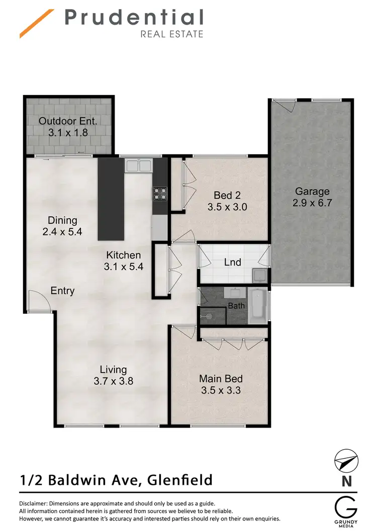 Floorplan of Homely house listing, 1/2-6 Baldwin Avenue, Glenfield NSW 2167