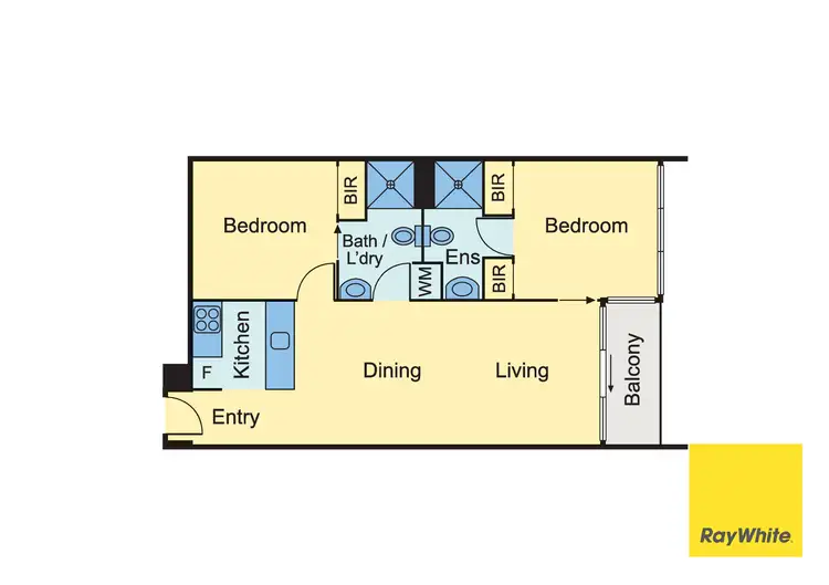 Floorplan of Homely apartment listing, 3201/45 Clarke Street, Southbank VIC 3006