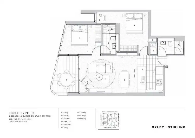 Floorplan of Homely apartment listing, 1102/9 Christie St, South Brisbane QLD 4101