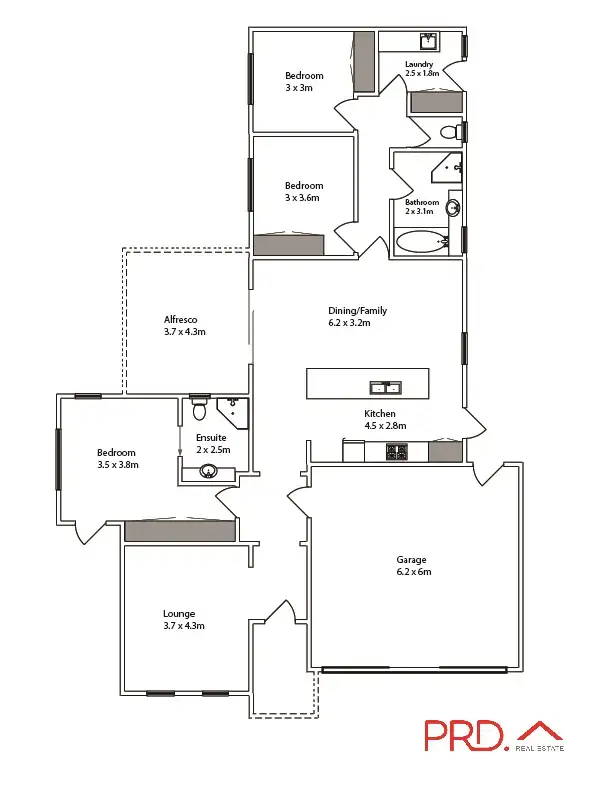 Floorplan of Homely house listing, 146 Sixteenth Street, Mildura VIC 3500