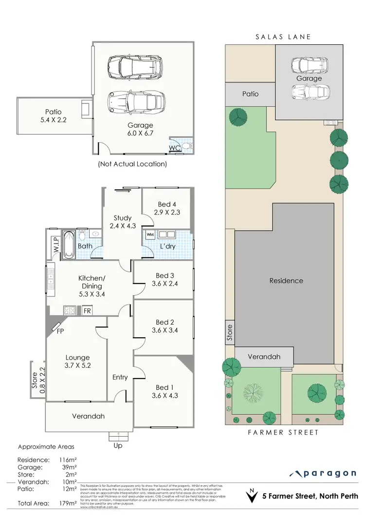 Floorplan of Homely house listing, 5 Farmer Street, North Perth WA 6006