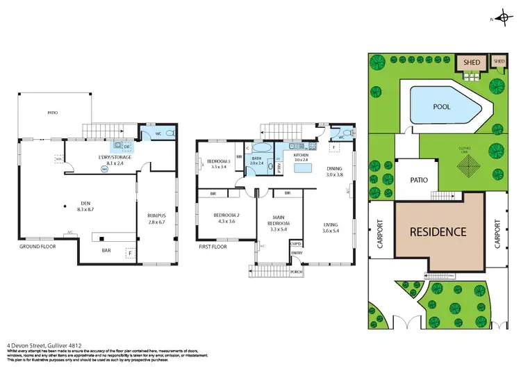 Floorplan of Homely house listing, 4 Devon Street, Gulliver QLD 4812
