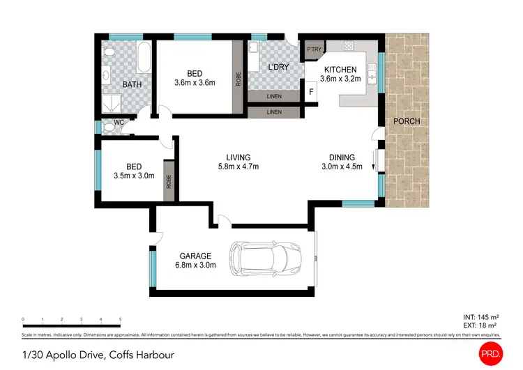 Floorplan of Homely unit listing, 1/30 Apollo Drive, Coffs Harbour NSW 2450
