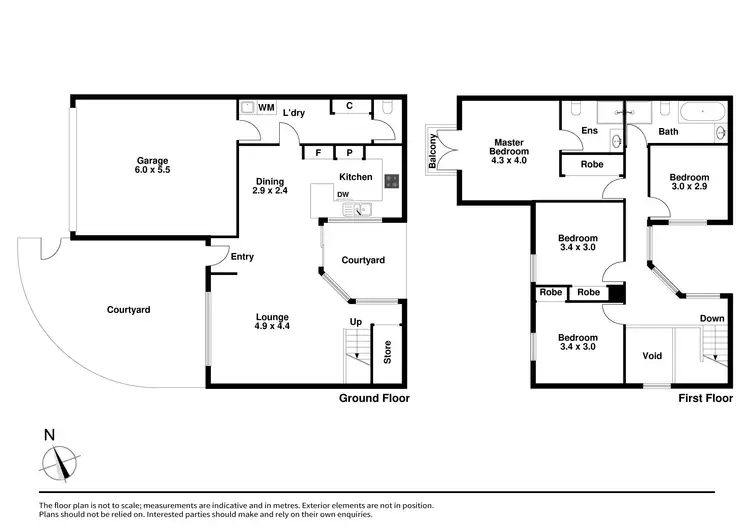 Floorplan of Homely townhouse listing, 5 Hawthorn Way, Glen Waverley VIC 3150