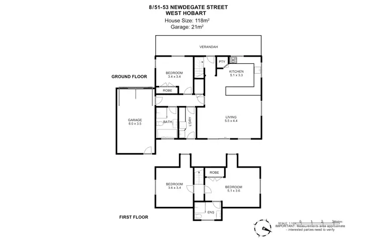 Floorplan of Homely house listing, 8/51-53 Newdegate Street, West Hobart TAS 7000
