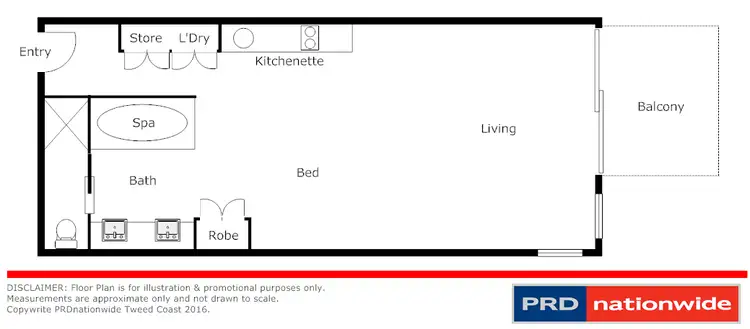 Floorplan of Homely unit listing, 321/9 Dianella Drive, Casuarina NSW 2487