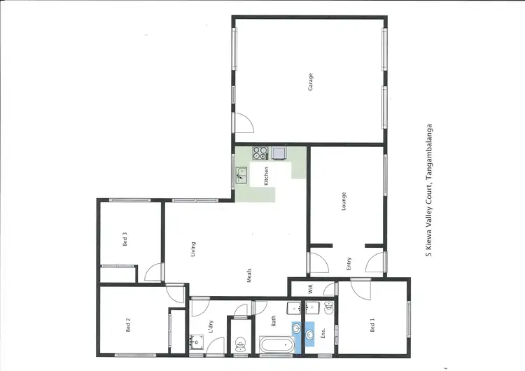 Floorplan of Homely house listing, 5 Kiewa Valley Court, Tangambalanga VIC 3691