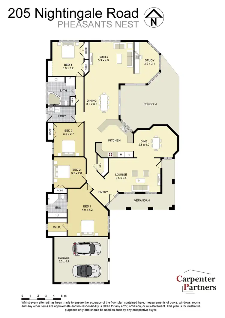 Floorplan of Homely house listing, 205 Nightingale Road, Pheasants Nest NSW 2574