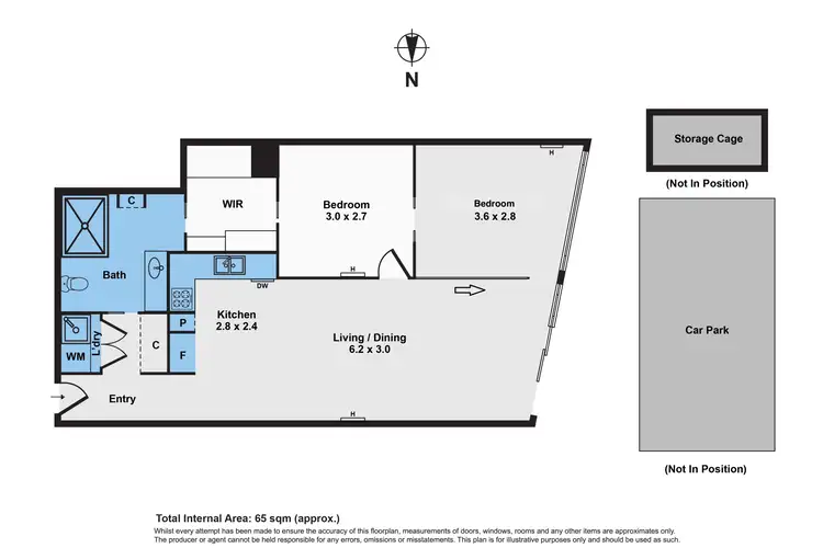 Floorplan of Homely apartment listing, 106/68 La Trobe Street, Melbourne VIC 3000