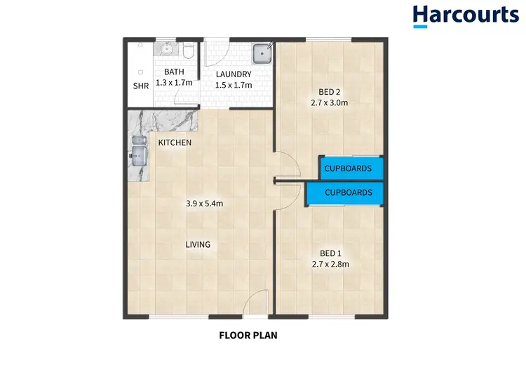 Floorplan of Homely unit listing, 3/466 Bridge Road, West Mackay QLD 4740