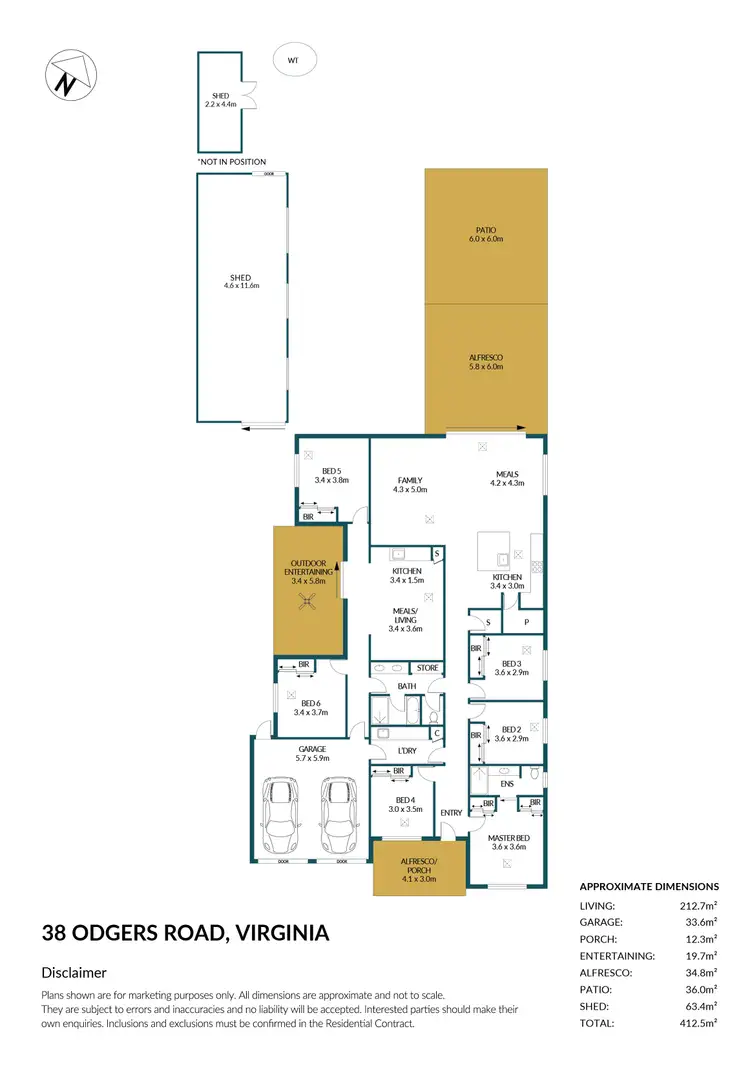 Floorplan of Homely house listing, 38 Odgers Road, Virginia SA 5120