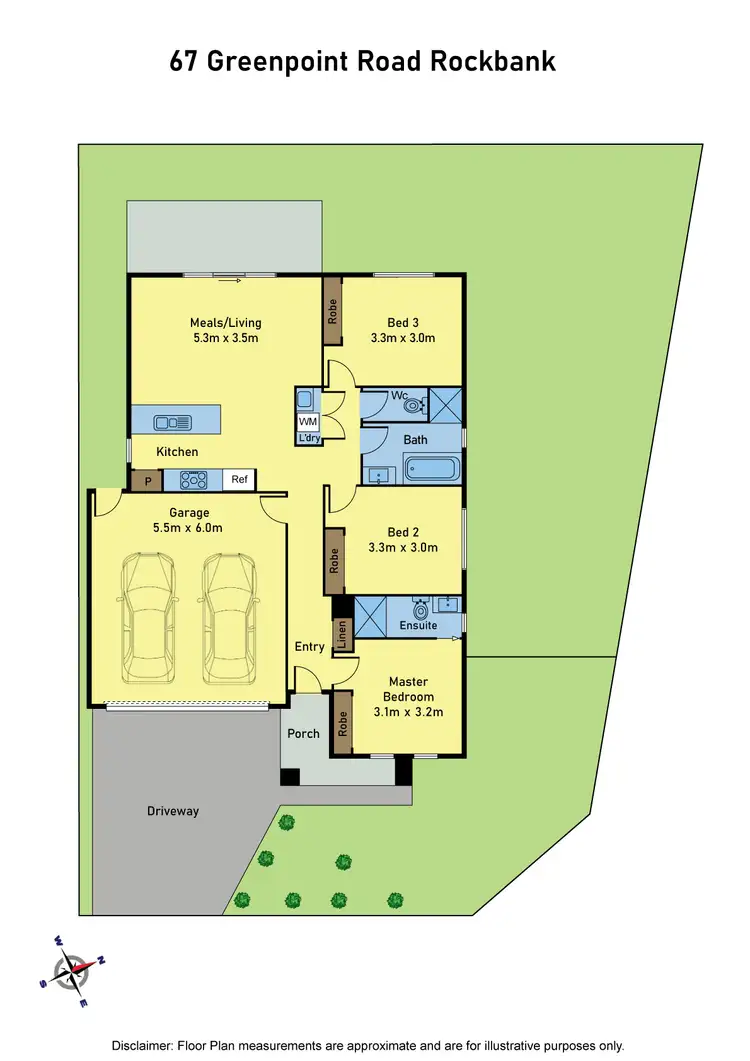Floorplan of Homely house listing, 67 Greenpoint Drive, Rockbank VIC 3335