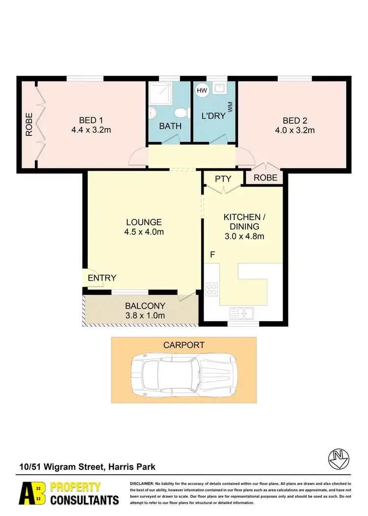 Floorplan of Homely unit listing, 10/51 Wigram Street, Harris Park NSW 2150