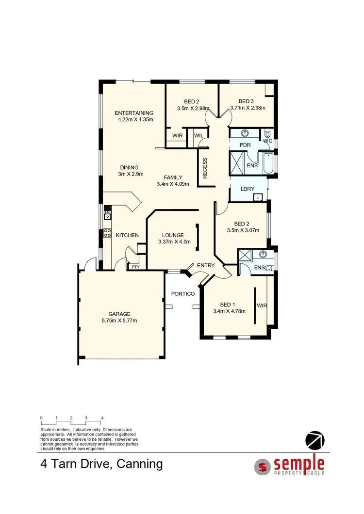 Floorplan of Homely house listing, 4 Tarn Drive, Canning Vale WA 6155
