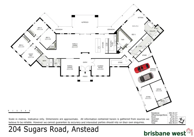 Floorplan of Homely house listing, 204 Sugars Road, Anstead QLD 4070