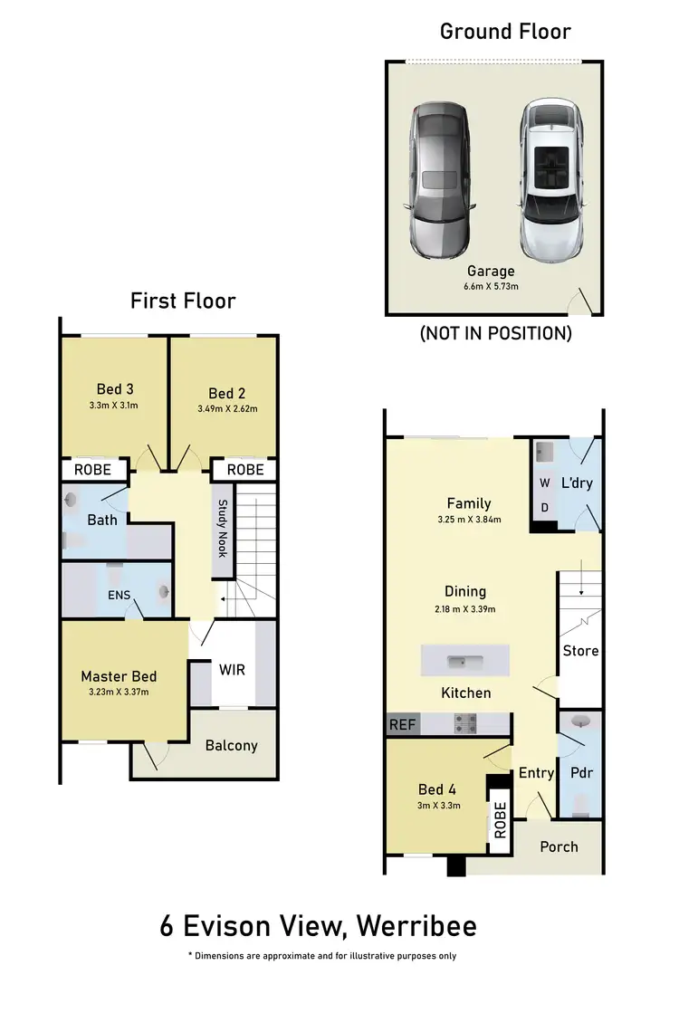 Floorplan of Homely house listing, 6 Evison View, Werribee VIC 3030